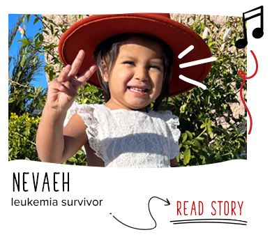 image of Nevaeh, leukemia survivor